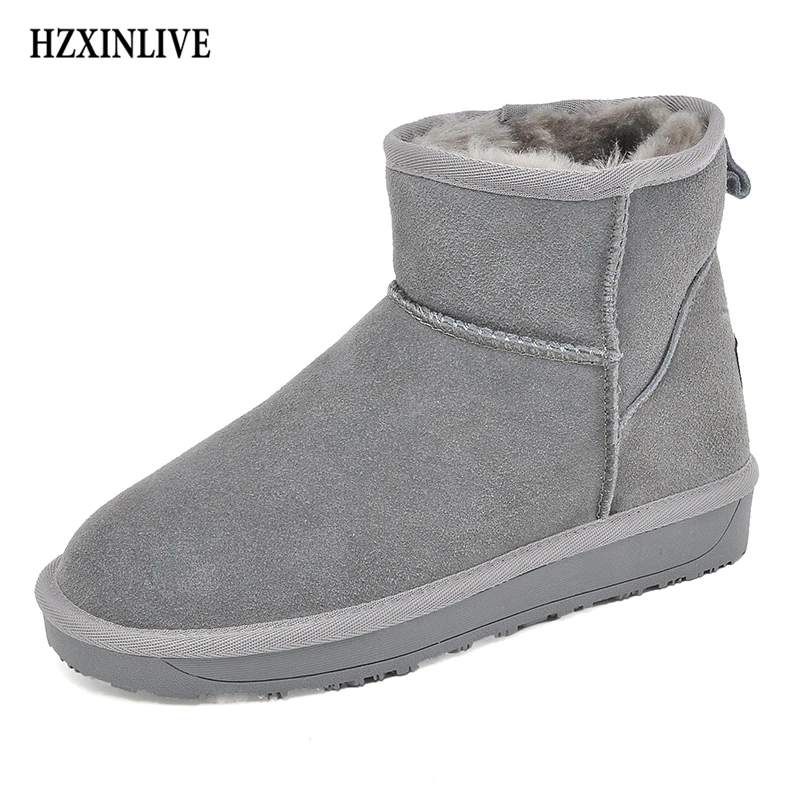 

HZXINLIVE 2018 Women's Boots Fashion Winter Warm Snow Boots Plush Thick Comfortable Soft Ladies Winter Shoes zapatos de mujer