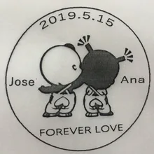 45/50 мм свадебные туфли с круглым носком, таможенная Печать Самостоятельная Заправка чернилами Бизнес Семья адреса обратной отправки приглашения персонализированная печать