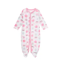 Newborn Baby Rompers Girl Boy Long Sleeve Soft Cotton Cartoon Printed Jumpsuits & Rompers 2016 Autumn Kids Climbing Clothing