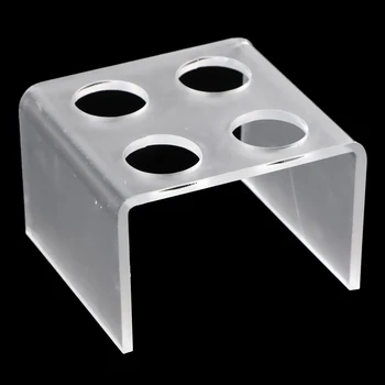 

Acrylic 4 Holes Simple Design Silicone Lipstick Mold Holder Lip Balm Mould Stand for DIY Lipstick Making Tool