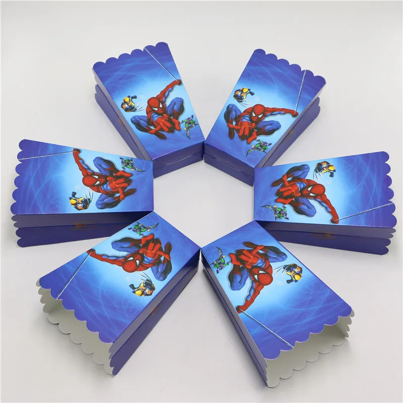 8pcs Lot Movie Spider Man Theme Party Decoration Kids Favor Candy