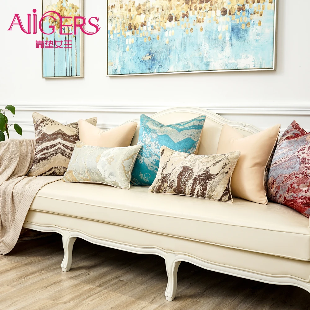 Навигаторы красочные волнистые чернила полосатые Чехлы для подушек домашняя