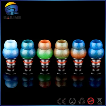 

Sailing electronic cigarette VAPE unique design mouthpiece 510 Gourd Epoxy Resin Drip Tips multi-colors