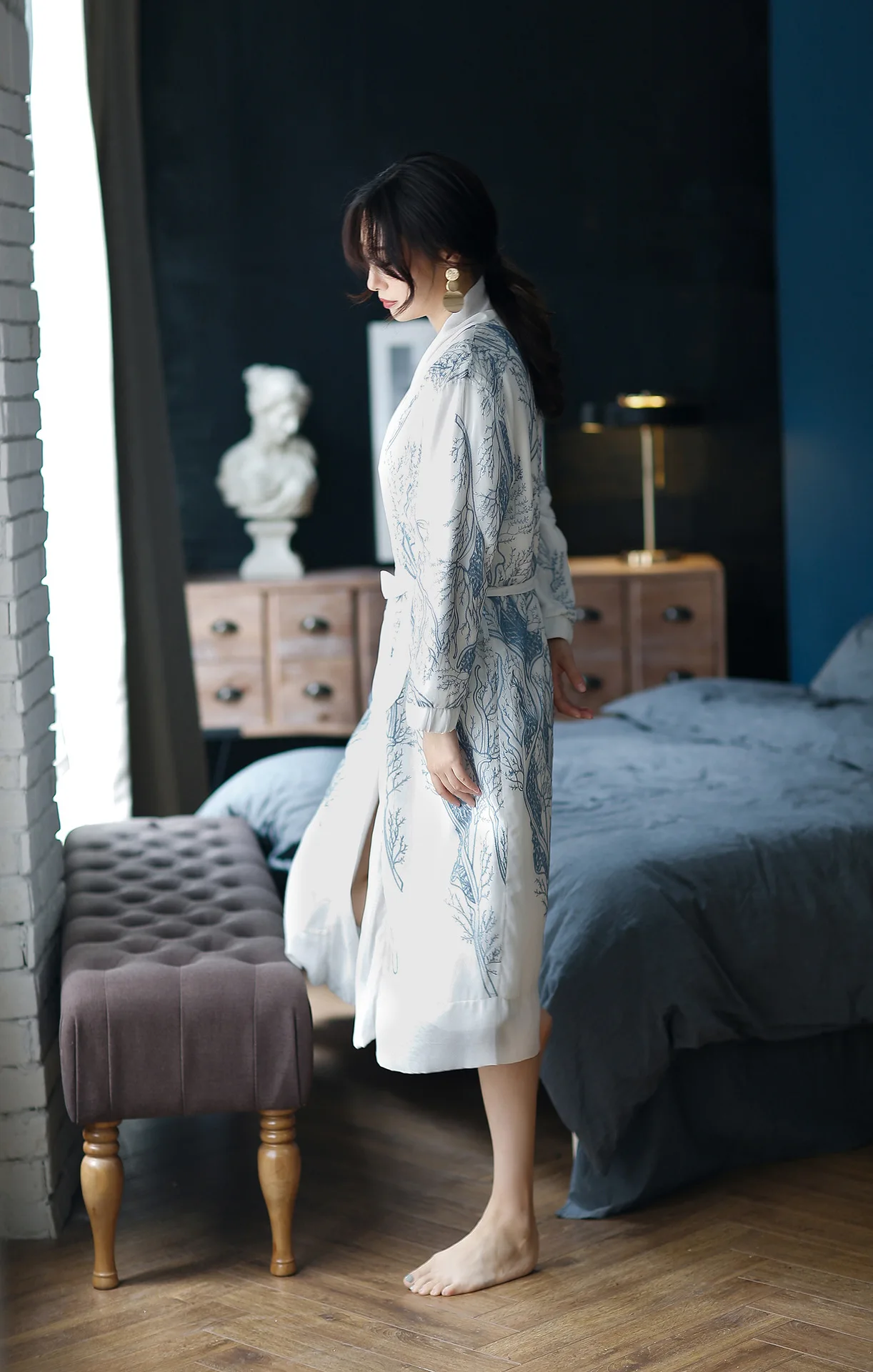 Зимний женский банный халат двухэтажный высококачественный с вышивкой плюс бархат утолщенного размера плюс длинный халат для подружки невесты