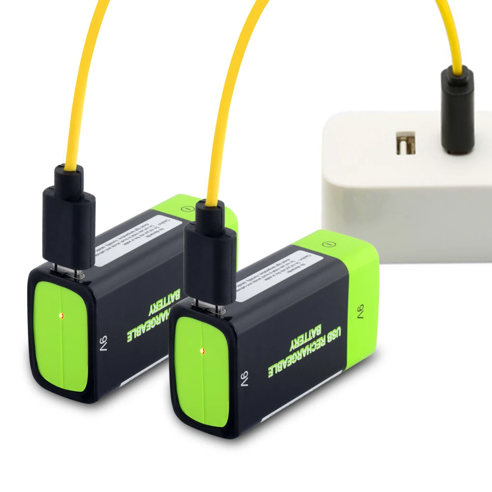 Lipo USB Перезаряжаемый 9V 400mAh ZNT Аккумулятор Автомобильное зарядное устройство