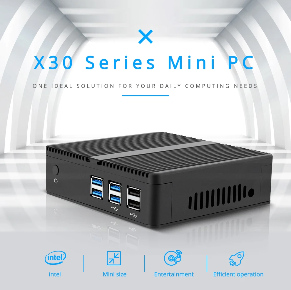 Безвентиляторный мини-ПК с Windows 10 Core i5 i7 4010Y 4210Y 4610Y Dual Cores WI-FI HDMI VGA HTPC ноутбуков Micro настольных компьютеров неттоп NUC USB3.0