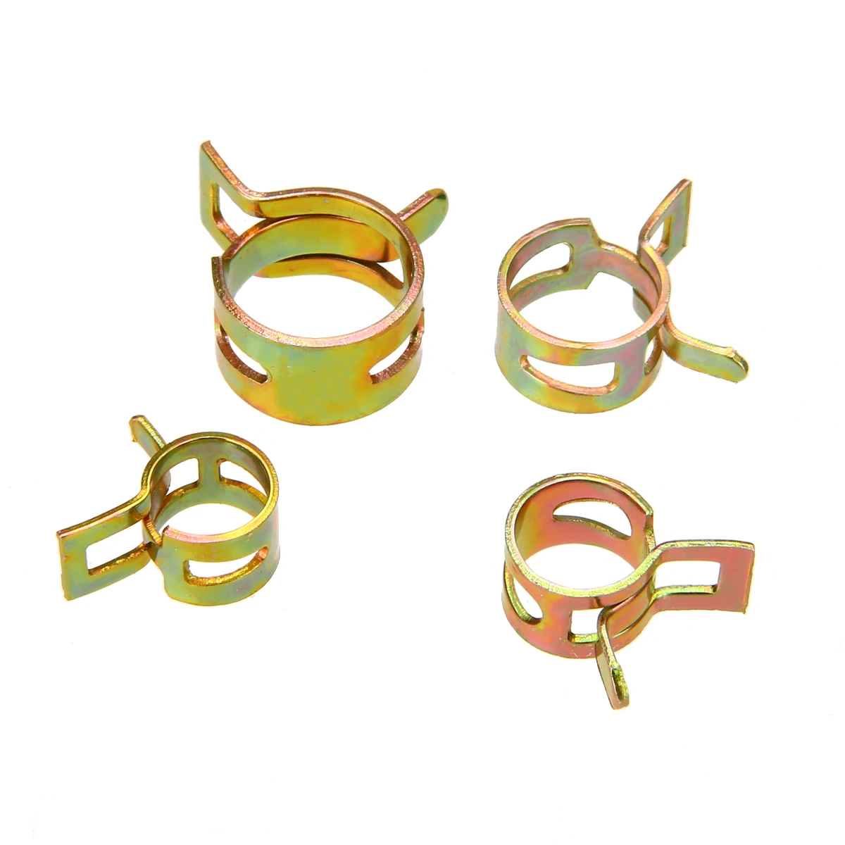 

60Pcs/Set 6/9/10/12/14/15MM Steel Spring Clip Fuel Oil Water Hose Pipe Clamp Fastener for Air Hose Tube Silicone Vacuum Hose