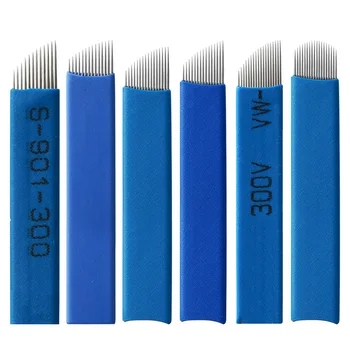 

20pcs Tattoo Supplies Professional Permanent Makeup Needles Sterilized Disposable Microblading Blade for Embroidery Eyebrow Lip