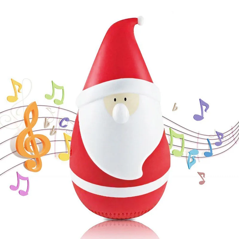 Christmas Gifts Mini Santa Bluetooth Speaker Cute Tumbler Wirless Stereo Surround Speaker Subwoofer Hifi Music Player  (4)