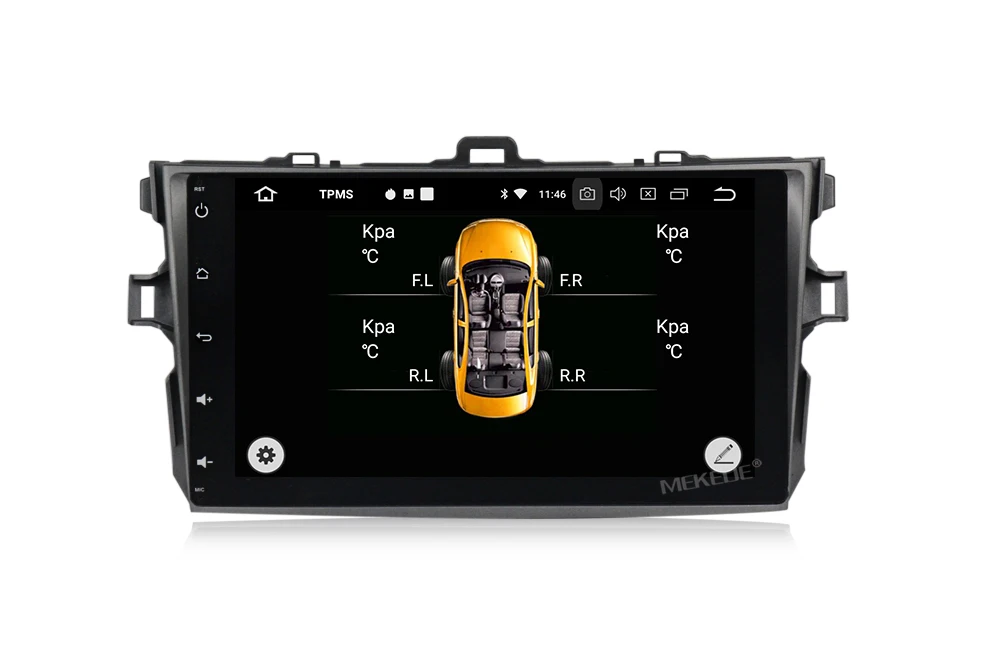 Excellent Big Screen 4G RAM Android 9.0 Octa-core Car DVD Player for Toyota Corolla E140/150 2006-2011 with Radio Wifi GPS DVR 32GB ROM 18