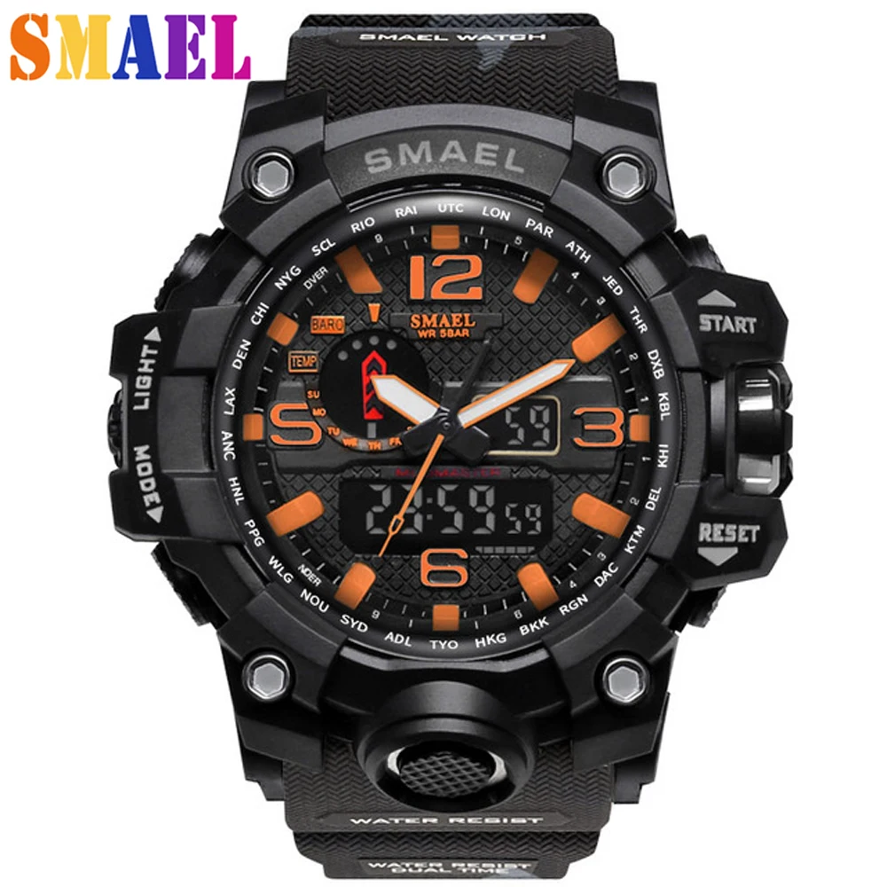Fashion Sport Super Cool Men's Quartz Digital Watch Men Sports Watches Top Luxury Brand LED