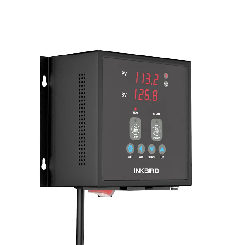 Inkbird Plug-N-Play PID контроллер температуры Термостат IPB-16S Предварительно проводной цифровой домашний пивоваренный контроллер с 2 вилками