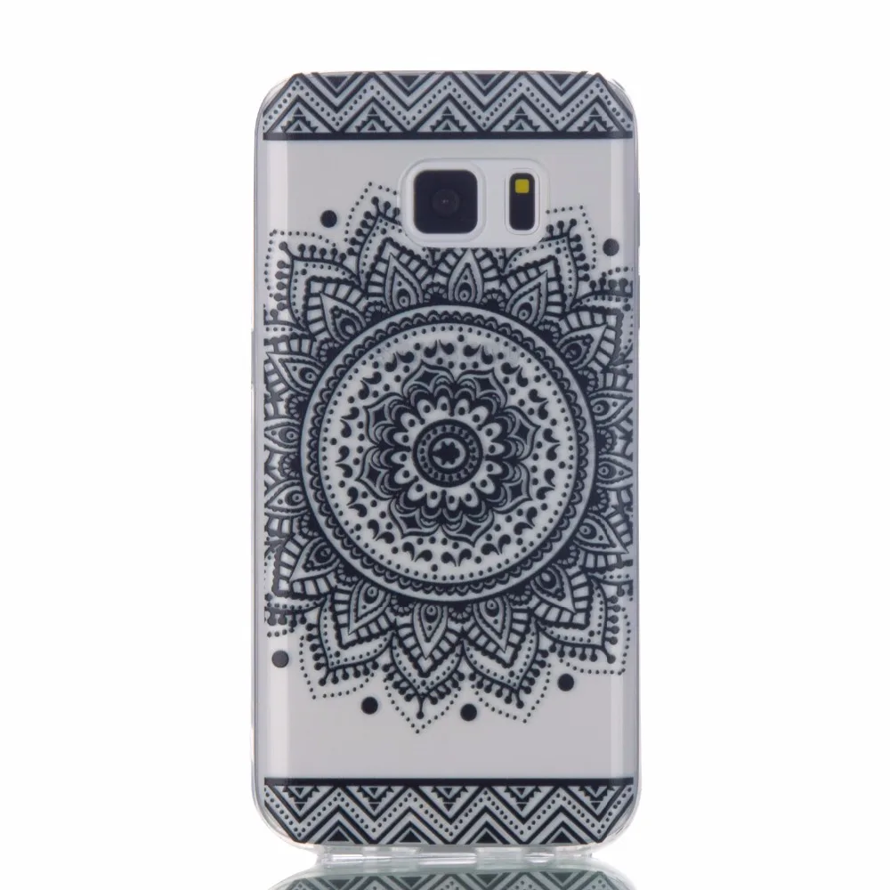 Luxury mandala flower transparency soft TPU case for Sasmung Galaxy S7 phone case(Various colors) | Мобильные телефоны и