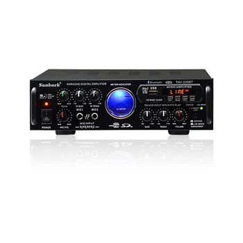 

Amplificador Bluetooth AV Power Audio Amplifier Board Stereo Home Sound Amplifiers With MIC USB SD FM Professional Car Amplifier