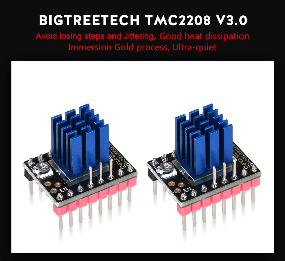 BIGTREETECH TMC2208 TMC2130 TMC2209 TMC5160 Драйвер шагового двигателя Stepstick 3D-принтеры Запчасти MKS СКР V1.3 PRO доска для Ender 3