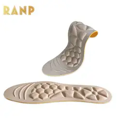 3D мягкие спортивные пены памяти вафельная подушки массажные стельки высокий каблук ортопедические стельки Anti-slip поглощение пота обувь