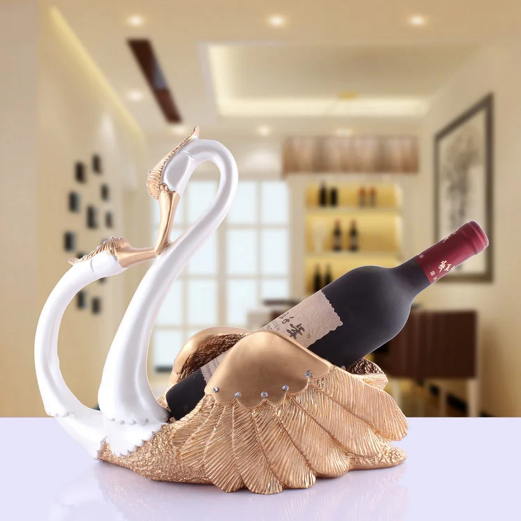 Elegant Wine rack fashion resin wine rack decoration set red wine rack