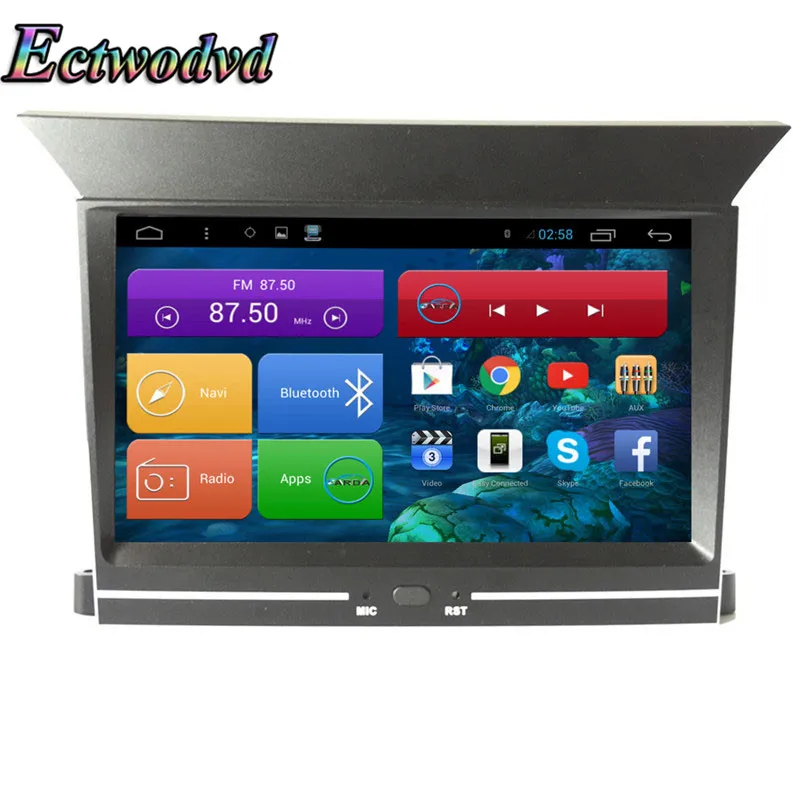 Ectwodvd 7 дюймов Восьмиядерный Android 8 1 автомобильный DVD gps навигация радио стерео для