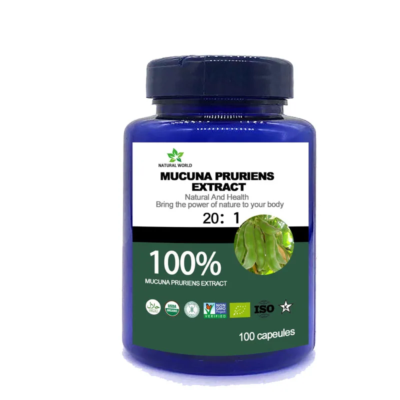 

Natural Mucuna Pruriens extract 20:1 100pcs/bottle 100%