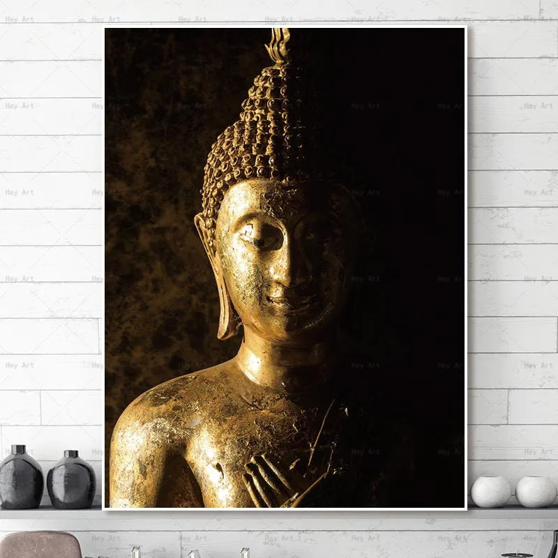 No Frame Abstract Wall Art Picture Poster Prints Buddha Canvas Painting Artwork for Walls Living Room