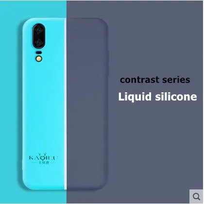 

Huawei p30 pro Case silicone original contrast series Liquid silicone phoen case for huawei p30 p30 pro cover case fundas coque