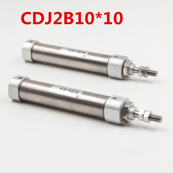 Double Action CDJ2B 10*10 Bore 10mm Stroke 10mm Mini Pneumatic Air Cylinder 10 10 mmin