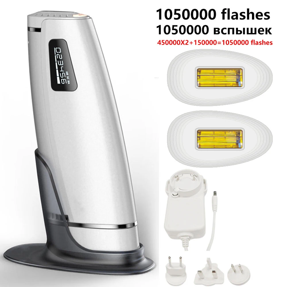 

1050000 times 3in1 IPL Laser Epilator Hair Removal LCD Display photoepilator Laser Permanent Bikini Trimmer Electric depilador