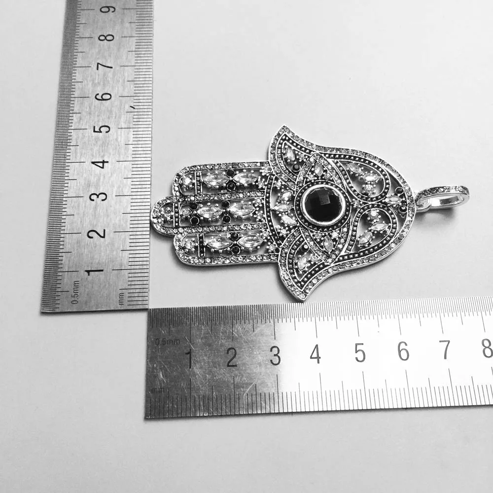 Anhanger ручная подвеска Фатима, новые модные ювелирные изделия из стерлингового серебра 925 пробы классический подарок для женщин девушки ожерелье