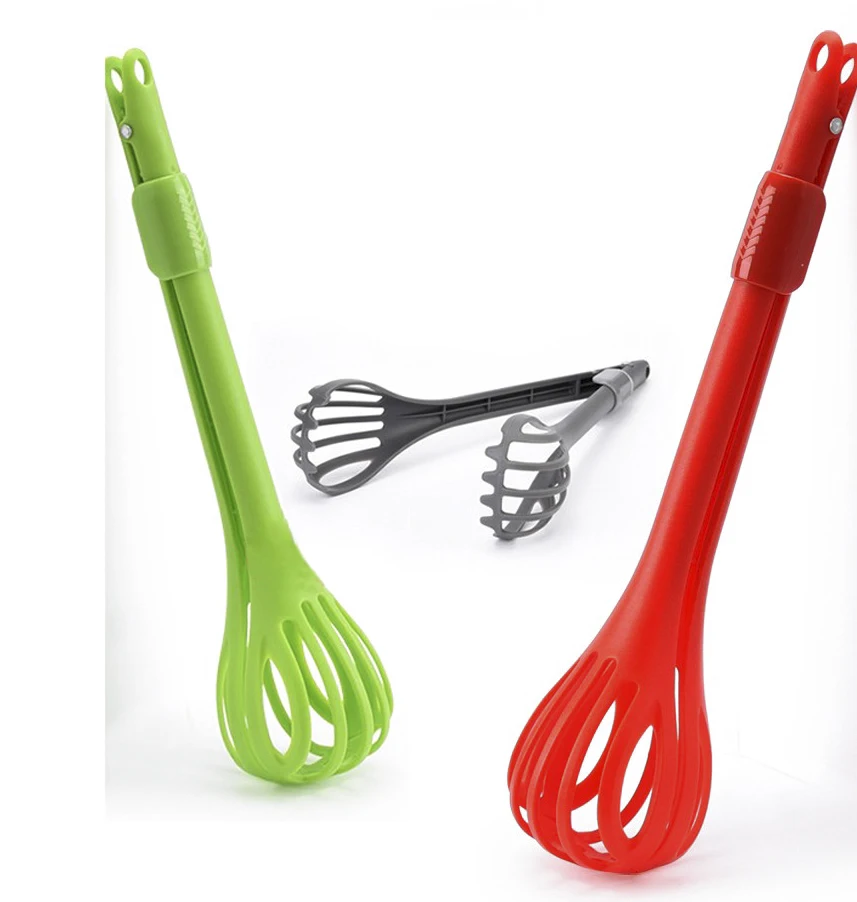 1pc food grade plastic creative tongs multifunctional bread fruit salad