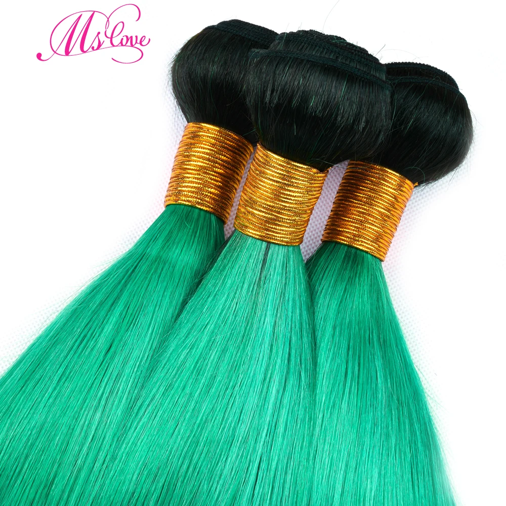 Ms Love Pre Colored Tb/Green Ombre Hair Bundles With Closure Brazilian Straigh Hair Bundles With Closure 4*4 Remy Human Hair Ms Love Pre Colored Tb/Green Ombre Hair Bundles With Closure Brazilian Straigh Hair Bundles With Closure 4*4 Remy Human Hair