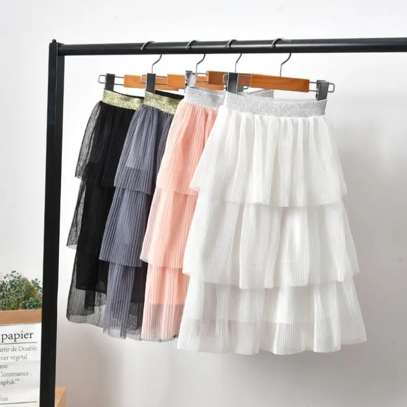 

2019 Spring Summer Baby Toddler Tutus Girls Tutu Cake Skirts Kids Ball Gown Solid Long Skirt Girl Princess Skirt Child Clothes