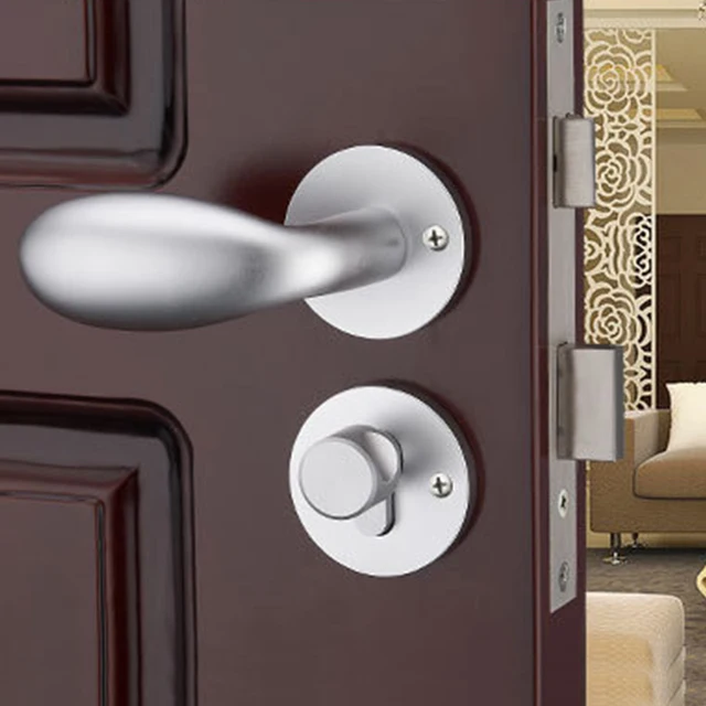 Zenhosit Simple Mechanical Split Interior Black Door Handle Lock Zenhosit Simple Mechanical Split Interior Black Door Handle Lock Mute Bearing Bedroom Kitchen Handlesets For Home