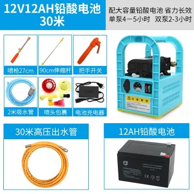 

Brand double pump Sprayer electric agricultural portable sprayer mister washing machine high pressure diaphragm pump machine