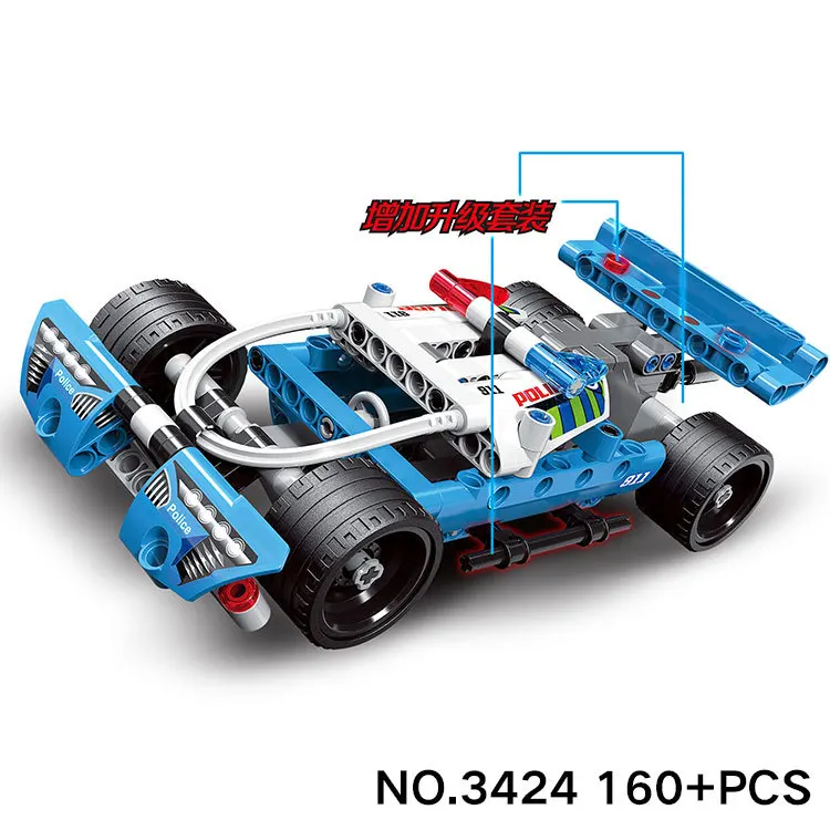 DECOOL 3382/3423/3424 technic formula speed Champions racer car sets model building blocks city avion MOC F1 Enzoed