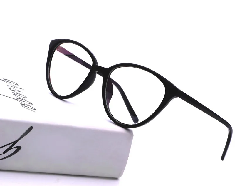 

HUITUO Fashion Cat Eye Round Goggles Reading Glasses Transparent Eyeglasses Spectacles Frame for Women Clear Computer Eyewear