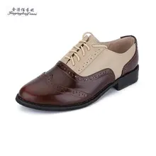 Новинка года; Модные Винтажные женские туфли-оксфорды из натуральной кожи на толстой подошве; женские тонкие туфли; туфли на плоской подошве со шнуровкой для отдыха; batai