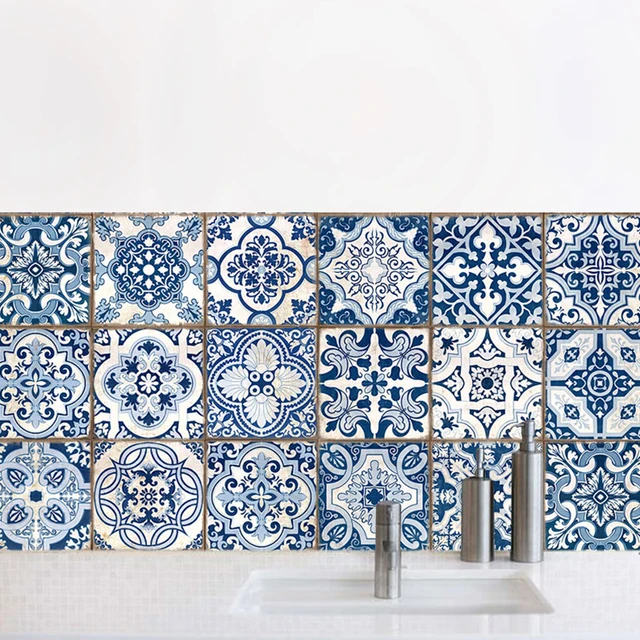 Toilet Kitchen Decoration Simulation Blue And White Ceramic Diy Toilet Kitchen Decoration Simulation Blue And White Ceramic Diy Sticker Modern Home Decor Accessories Wall Art
