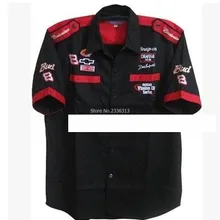 Новые летние костюмы мужские с коротким рукавом Chevrolet BUD Budweiser рубашки униформа менеджер рубашки 2 цвета