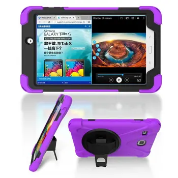 

Dust/Shock Proof Stand Holder Hand Strap Case for Samsung Galaxy Tab E 8.0 T377 T375 Tablet 360 Degree Rotating Cover + Pen