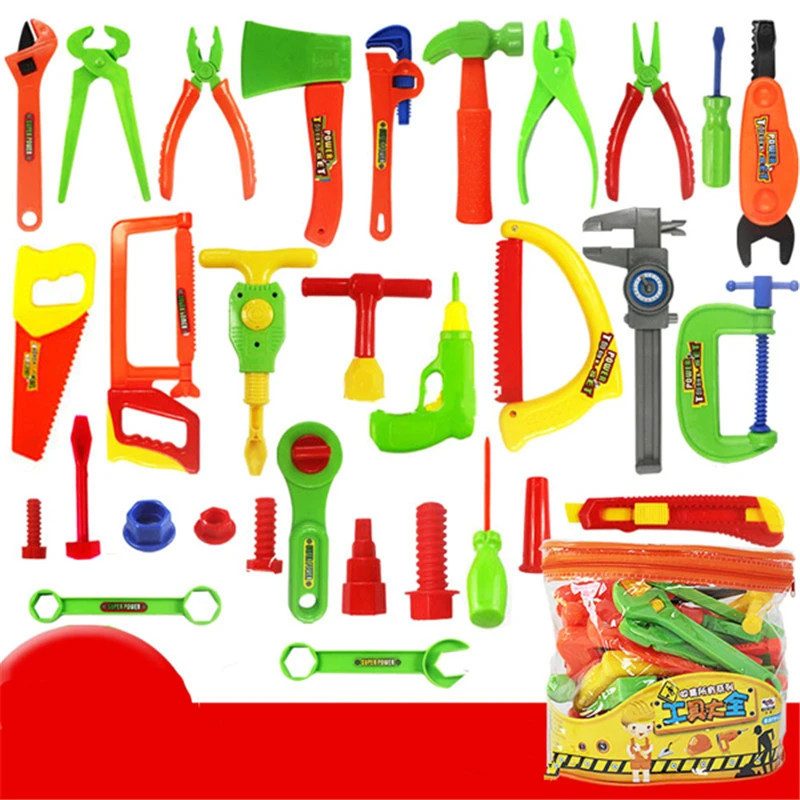 32pcs Baby Tool Toys for Children Play House Repair Tools Set Kids