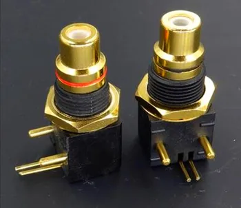 

Free Shipping!!! 24K gold-plated copper / RCA plug plate holder / Cinch / super CMC /Electronic Component