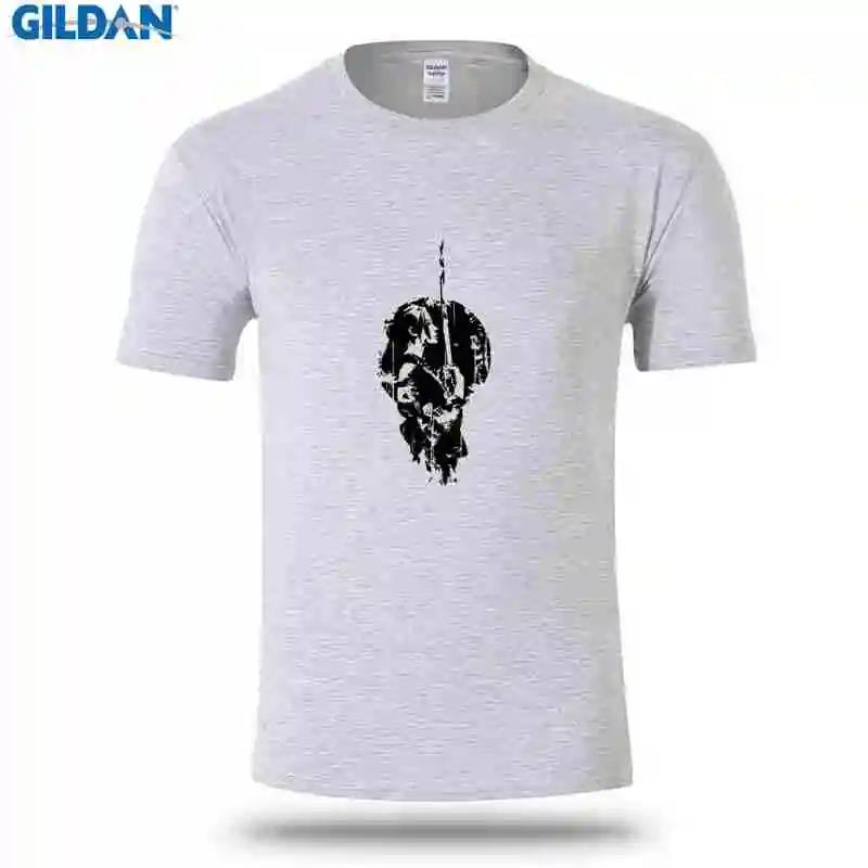 Модные Для мужчин футболка Новинка короткий рукав самурая футболки Pop Top Tee