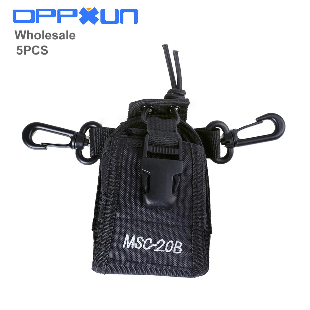 

OPPXUN For Baofeng Radio Case Holder MSC-20B Portable Pouch For Kenwood Yaesu ICOM Baofeng UV-5R Walkie Talkie TYT TH-F8+ Vextex