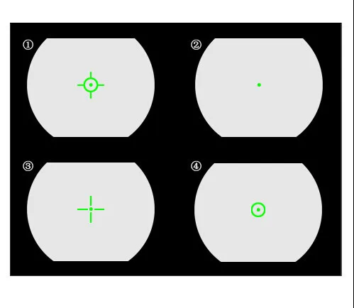 Тактический Голографическая 4 Сетка красный зеленый точка Коллиматорный прицел с горы для охоты HS2-0062