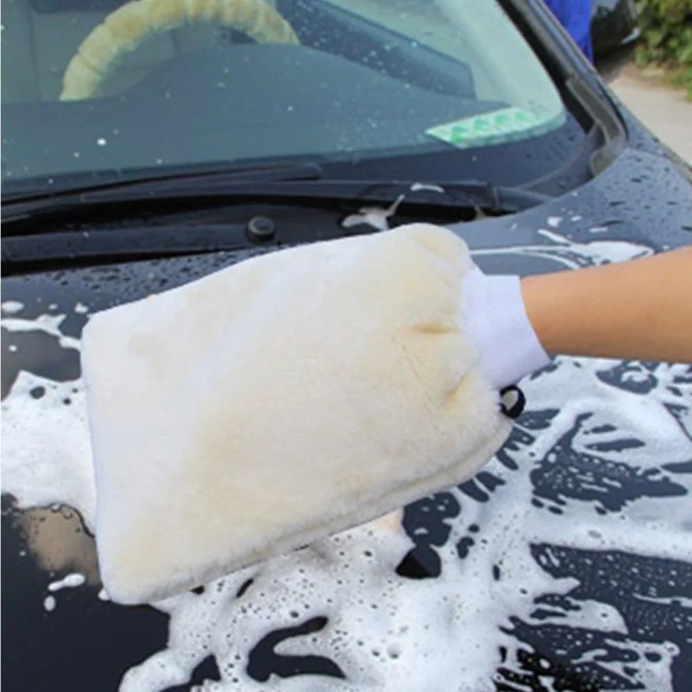 

Cashmere-like Microfiber Mitt Car Auto Wash Mitten Washing Cleaning Glove Shampoo Duster Brush Gloves Accessories