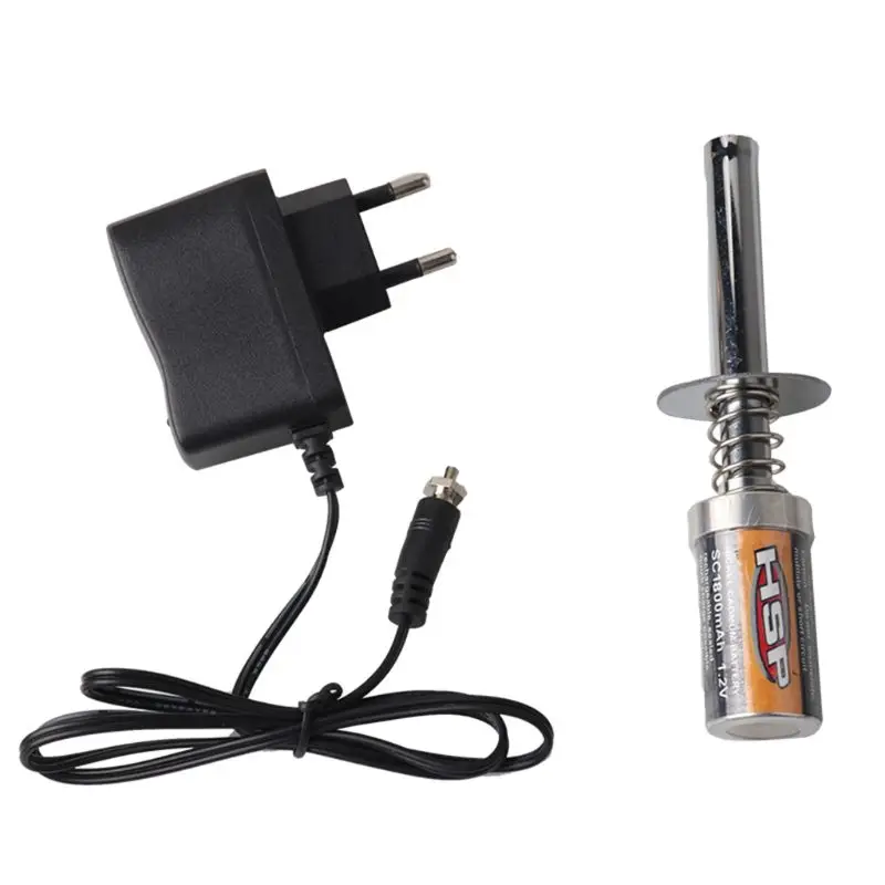 HSP Nitro Starter Kit Glow Plug Igniter with Battery Charger for HSP RC