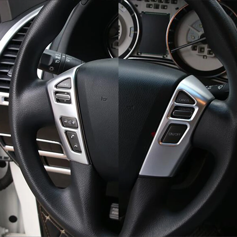 Для Nissan патруль Y62 2011- 2017 4.0L Автомобильная внутренняя панель рулевого колеса