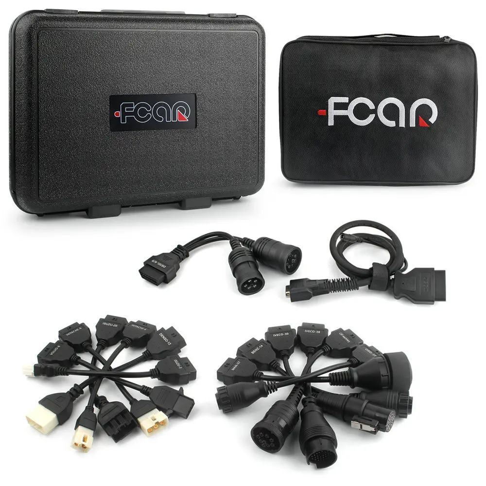 Fcar F50-R сверхмощный грузовик дизель OBD2 сканер для большого автобуса экскаватор двигатель ABS Трансмиссия OBD 2 Диагностика автомобиля ODB2 сканер - Цвет: Professional Version