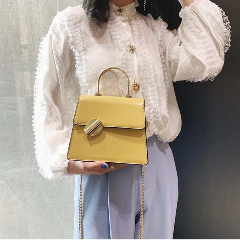 

2019 Female Brand Handbag Woman Messenger Bags Lady chain Fashion Crossbody Shoulder Bag Girl Small Square Bags Chic Style