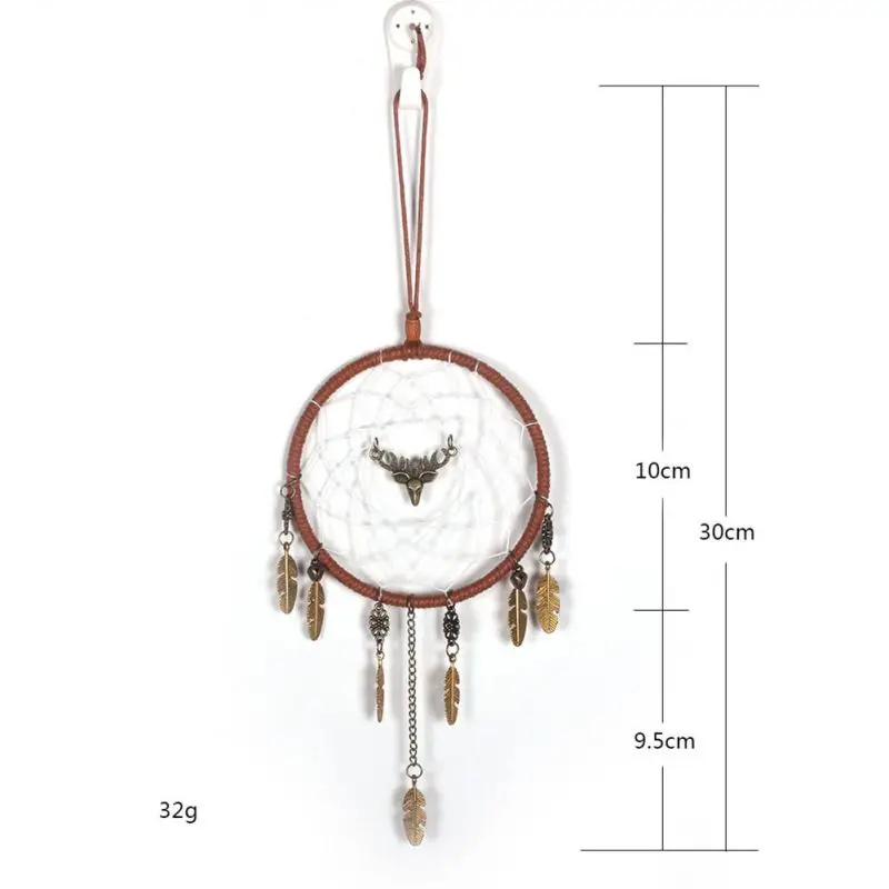 36 цветов, летающие колокольчики, подарки ручной работы, Ловец снов, перо, подвеска, полые колокольчики, настенная подвеска - Цвет: 30x10x1CM